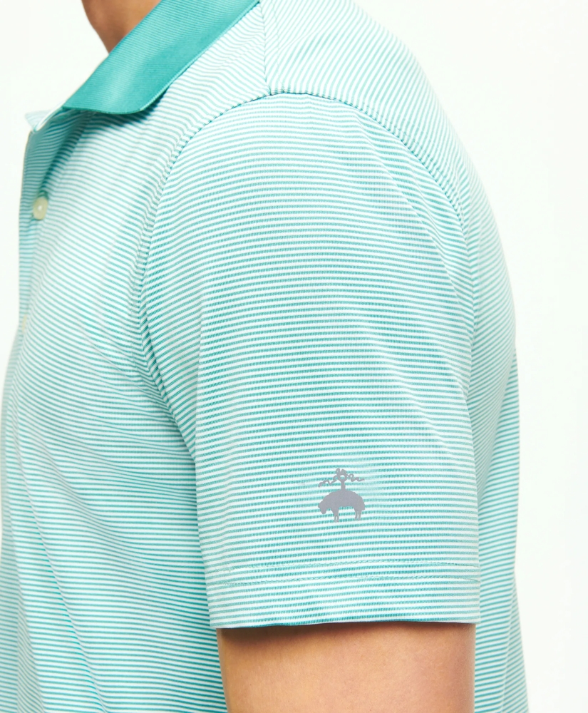 Performance Series Micro Stripe Jersey Polo Shirt, image 2