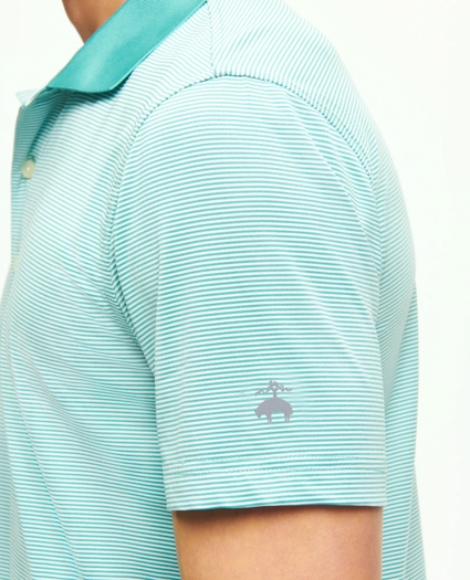 Performance Series Micro Stripe Jersey Polo Shirt, image 2
