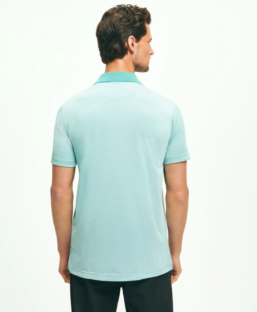 Performance Series Micro Stripe Jersey Polo Shirt, image 3