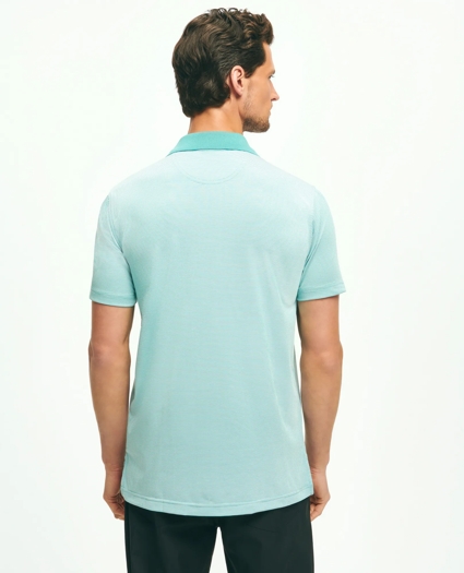Performance Series Micro Stripe Jersey Polo Shirt, image 3