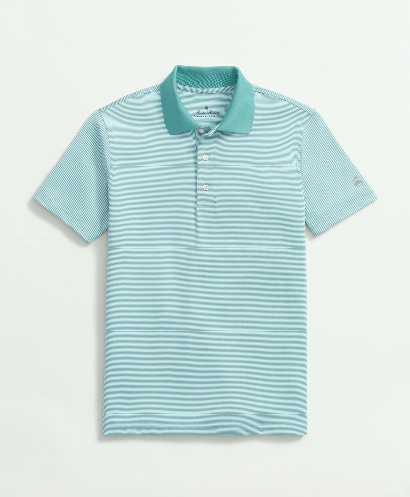 Performance Series Micro Stripe Jersey Polo Shirt, image 4