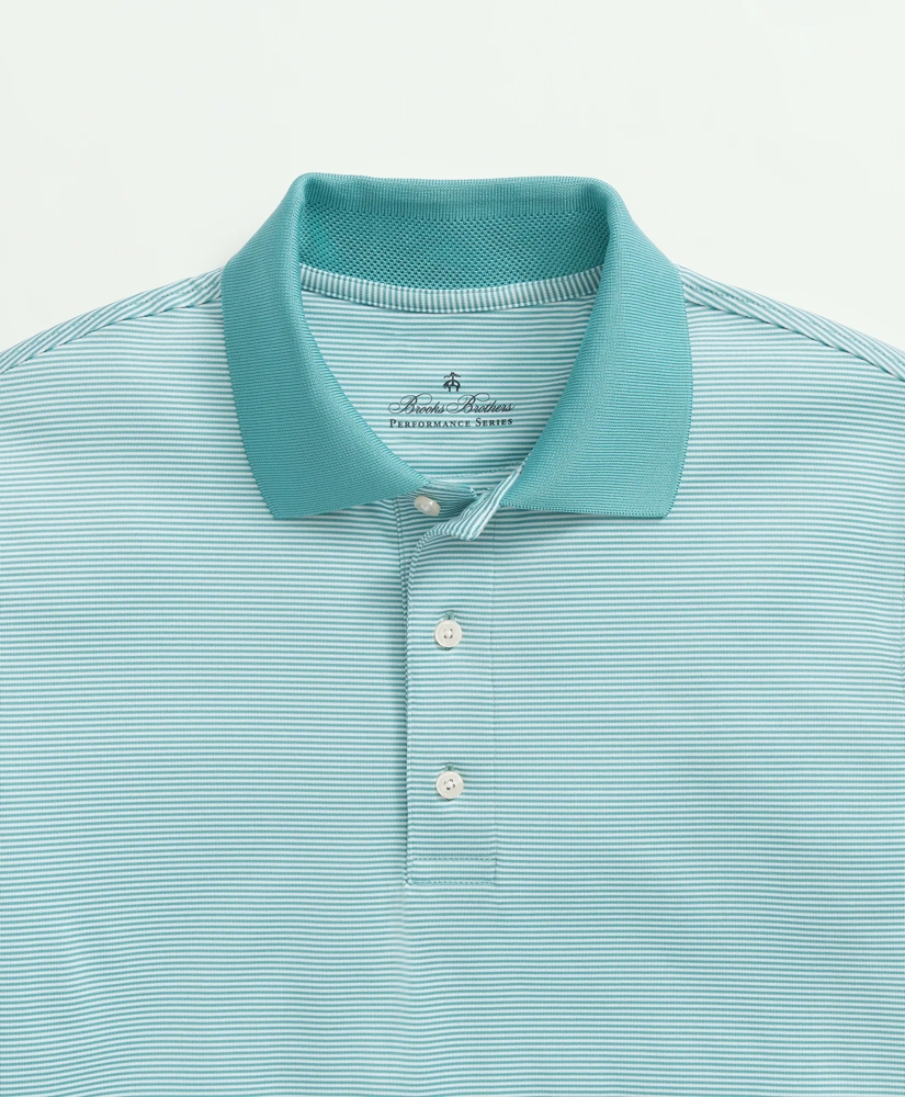 Performance Series Micro Stripe Jersey Polo Shirt, image 5