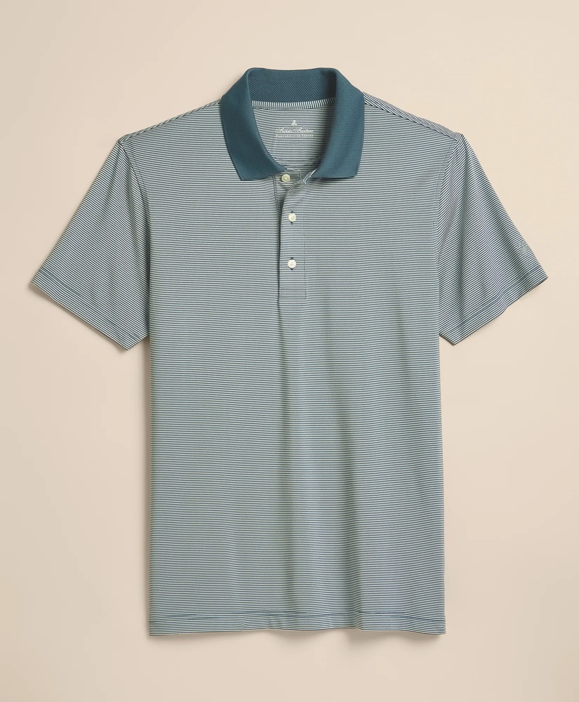 Performance Series Micro Stripe Jersey Polo Shirt, image 4