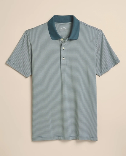 Performance Series Micro Stripe Jersey Polo Shirt, image 4