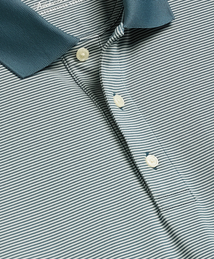 Performance Series Micro Stripe Jersey Polo Shirt, image 5