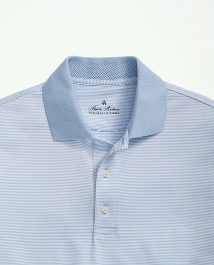 Performance Series Micro Stripe Jersey Polo Shirt, image 2