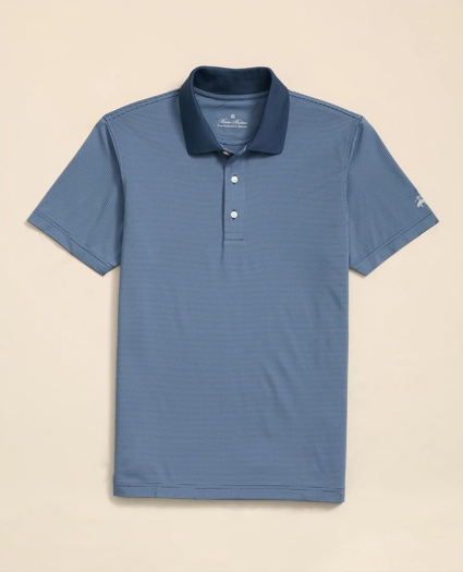 Performance Series Micro Stripe Jersey Polo Shirt, image 1