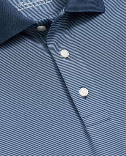 Performance Series Micro Stripe Jersey Polo Shirt, image 2