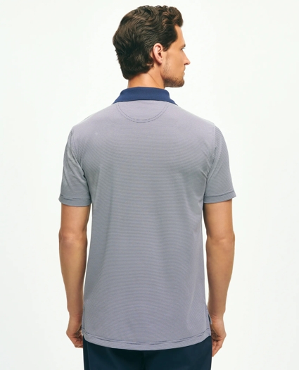 Performance Series Micro Stripe Jersey Polo Shirt, image 3