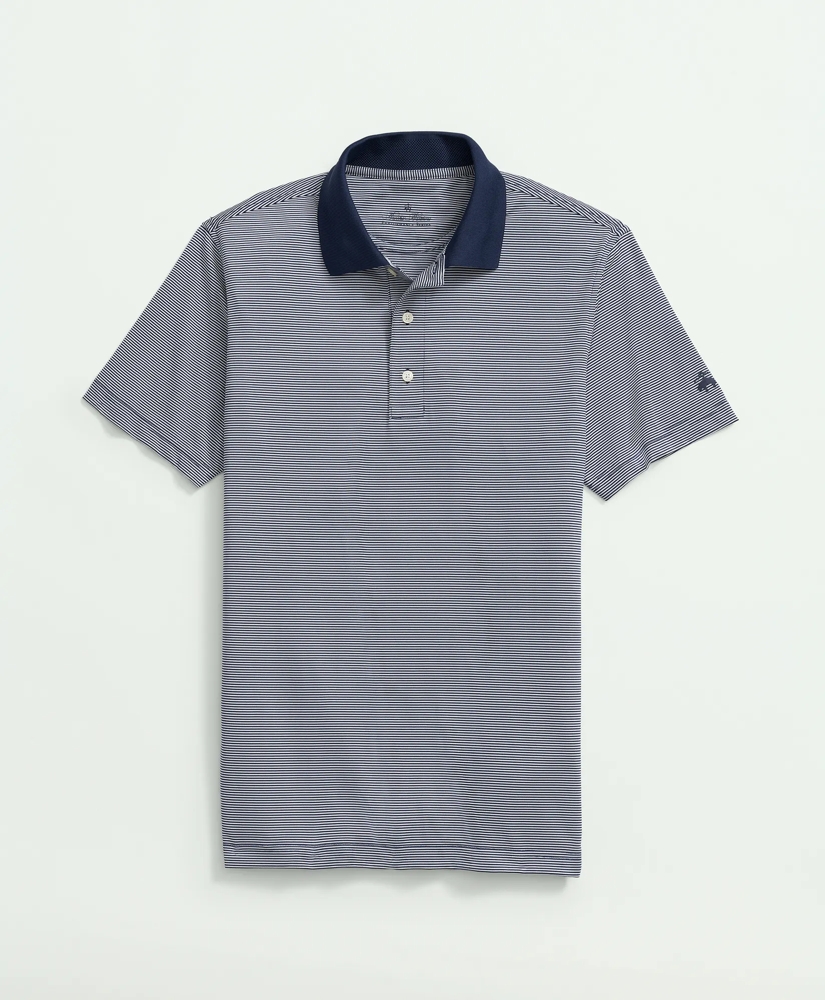 Performance Series Micro Stripe Jersey Polo Shirt, image 4