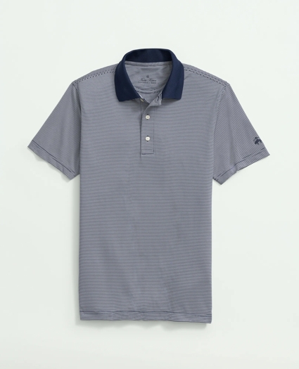 Performance Series Micro Stripe Jersey Polo Shirt, image 4