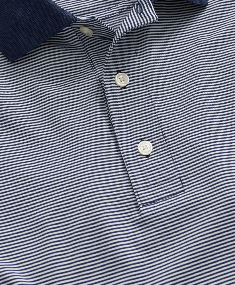Performance Series Micro Stripe Jersey Polo Shirt, image 5