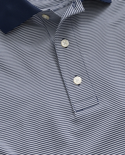 Performance Series Micro Stripe Jersey Polo Shirt, image 5