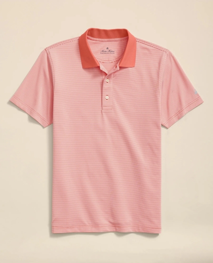 Performance Series Micro Stripe Jersey Polo Shirt, image 3