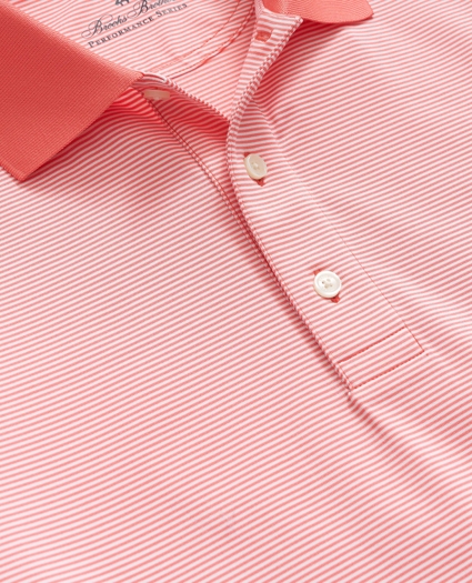 Performance Series Micro Stripe Jersey Polo Shirt, image 4