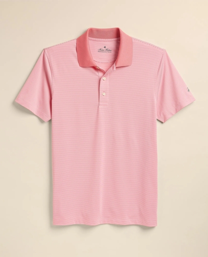 Performance Series Micro Stripe Jersey Polo Shirt, image 2