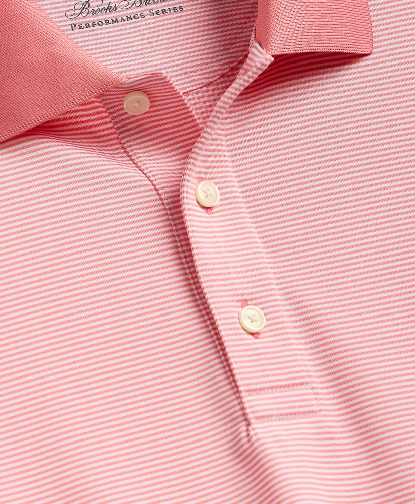 Performance Series Micro Stripe Jersey Polo Shirt, image 5