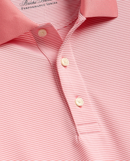 Performance Series Micro Stripe Jersey Polo Shirt, image 5