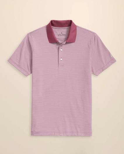 Performance Series Micro Stripe Jersey Polo Shirt, image 1