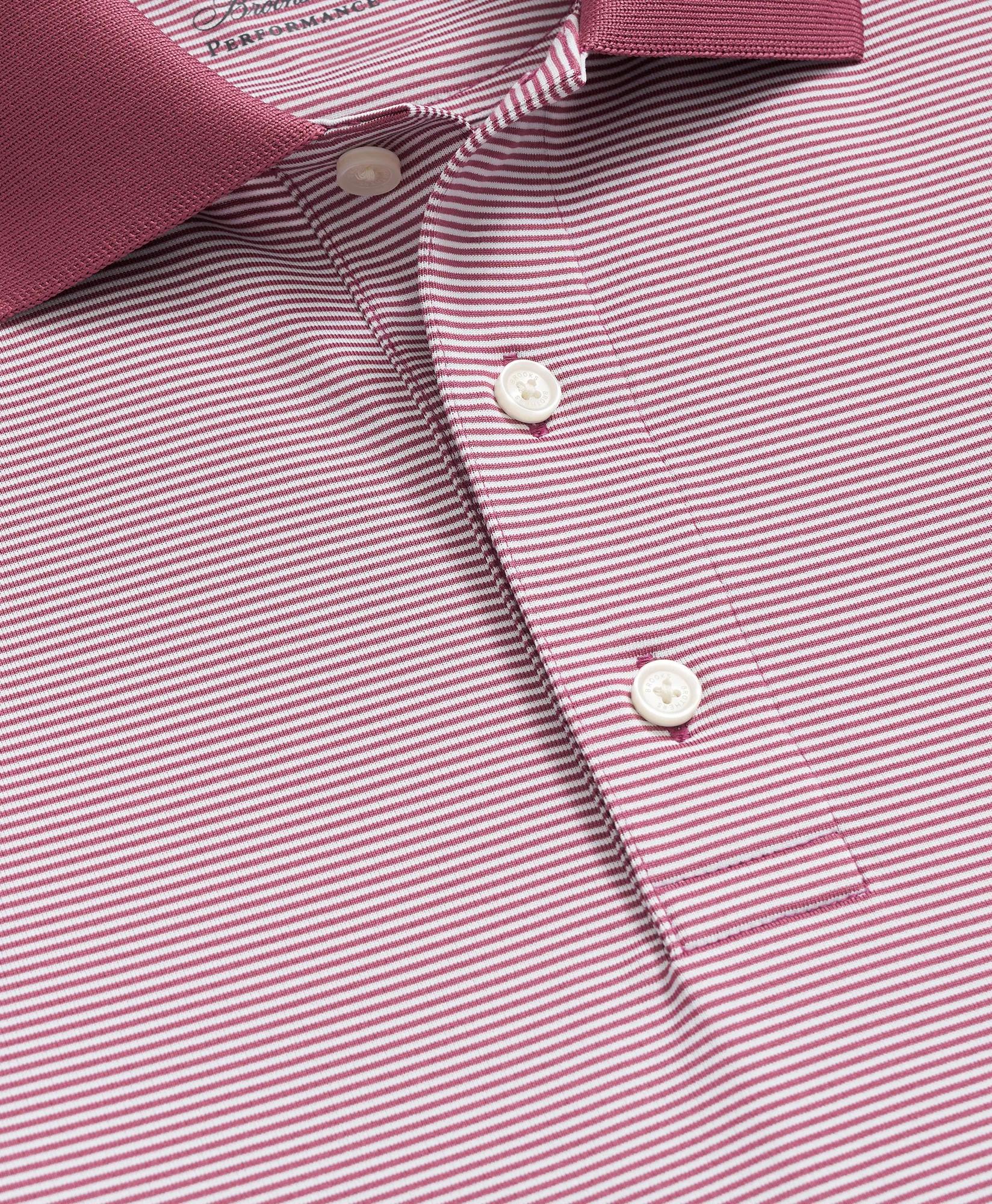 Performance Series Micro Stripe Jersey Polo Shirt, image 2