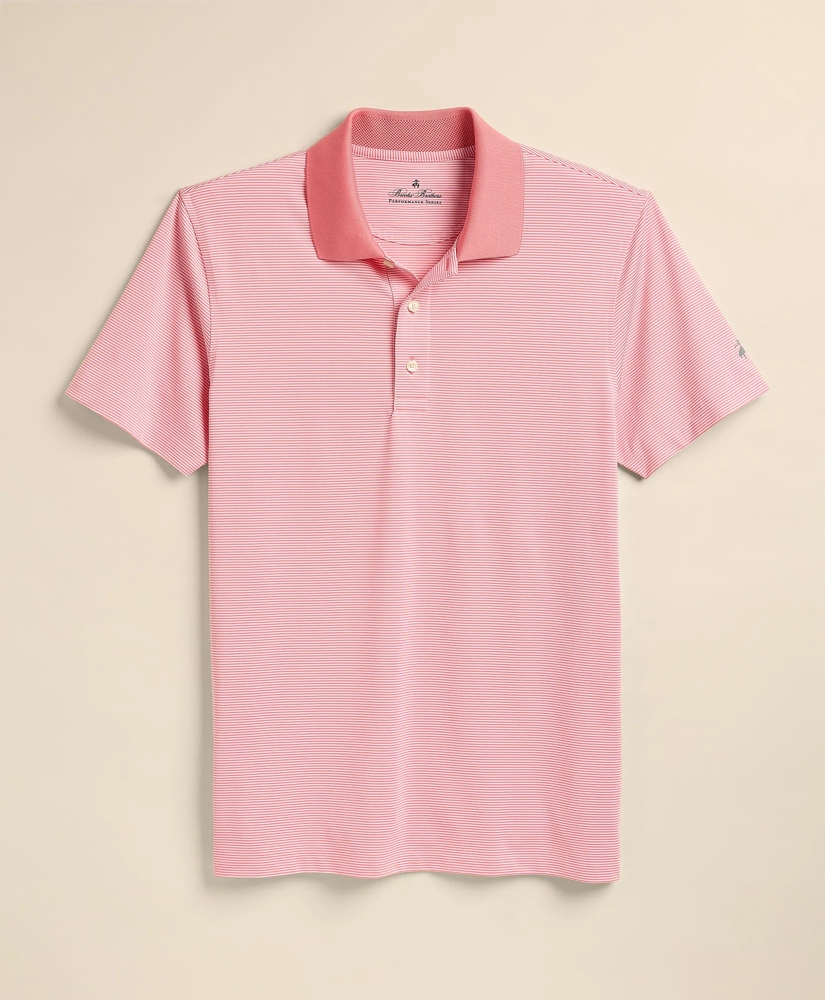 Performance Series Micro Stripe Jersey Polo Shirt, image 2