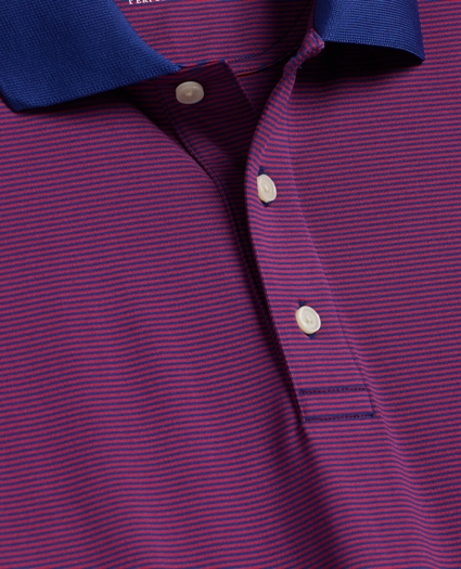 Performance Series Micro Stripe Jersey Polo Shirt, image 2