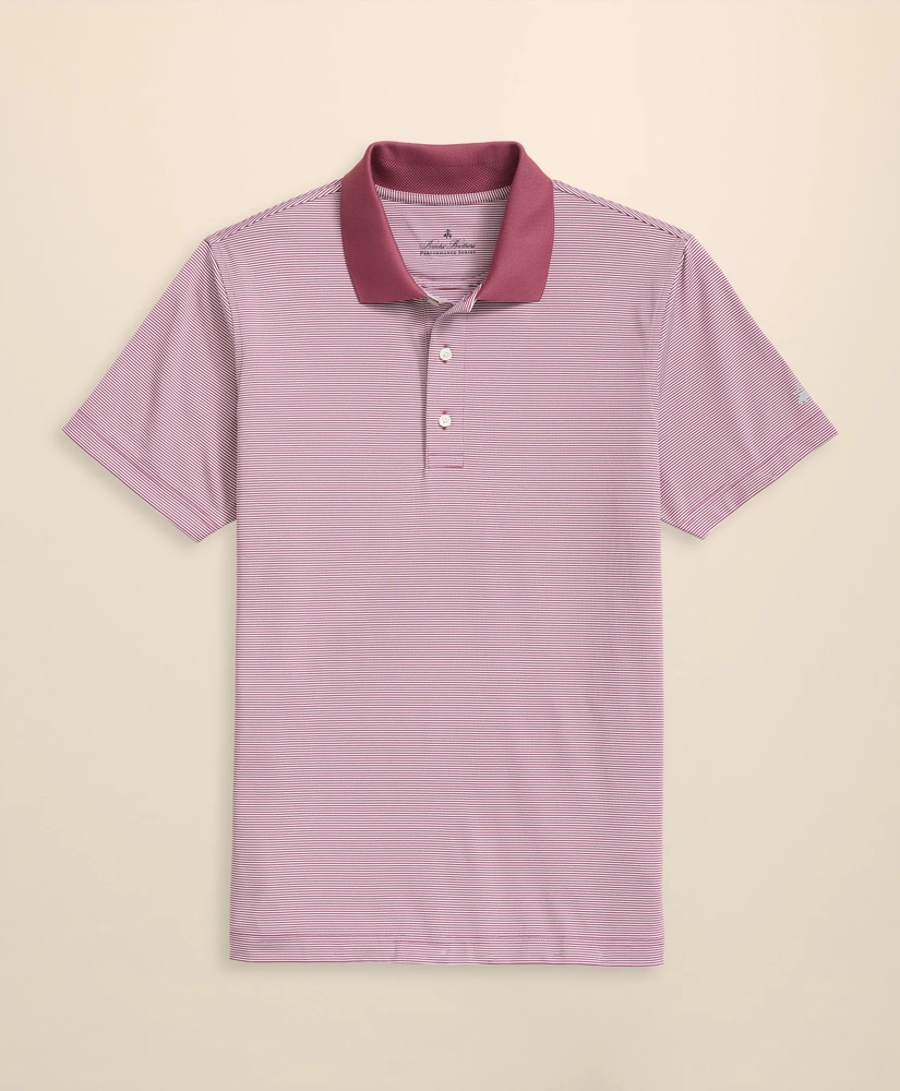 Performance Series Micro Stripe Jersey Polo Shirt, image 1