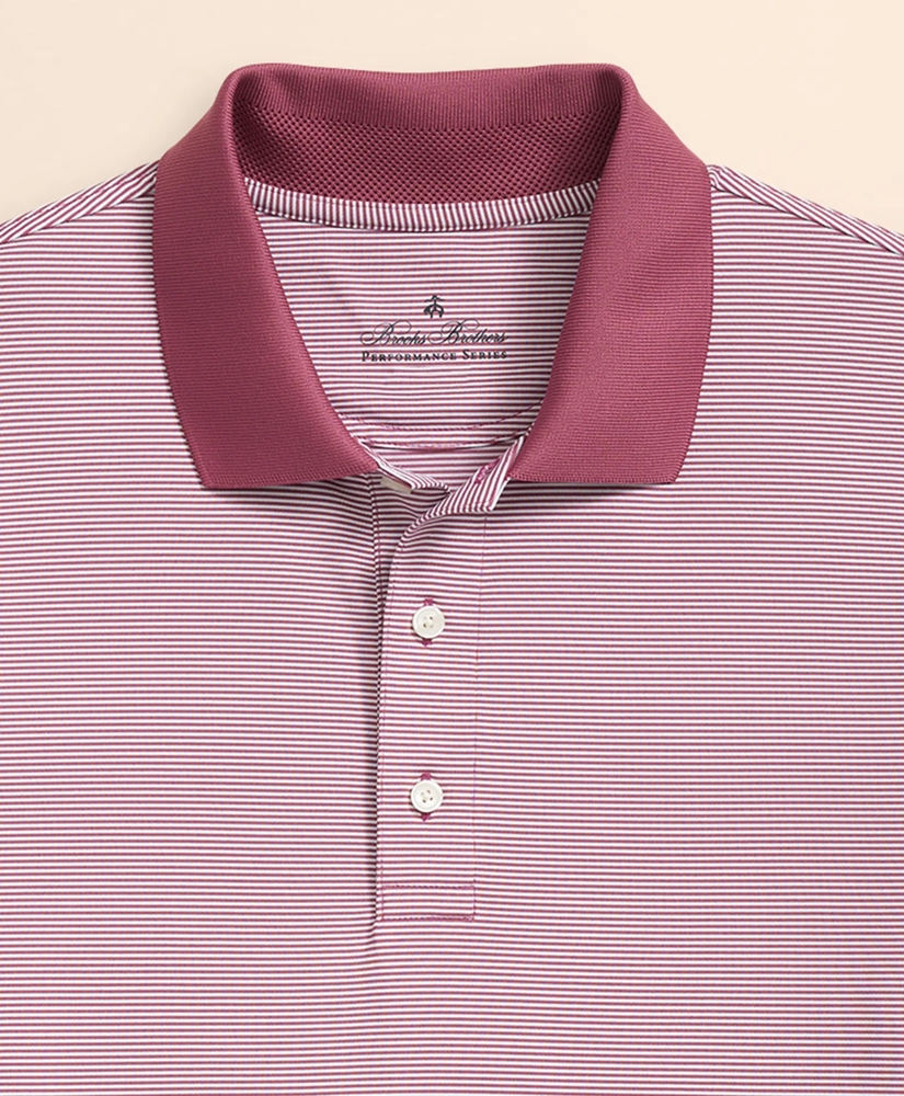 Performance Series Micro Stripe Jersey Polo Shirt, image 4