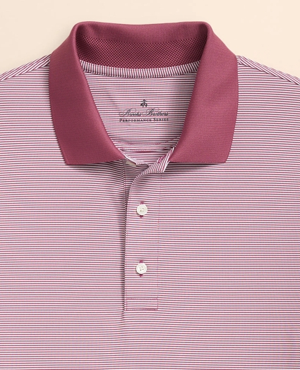 Performance Series Micro Stripe Jersey Polo Shirt, image 4