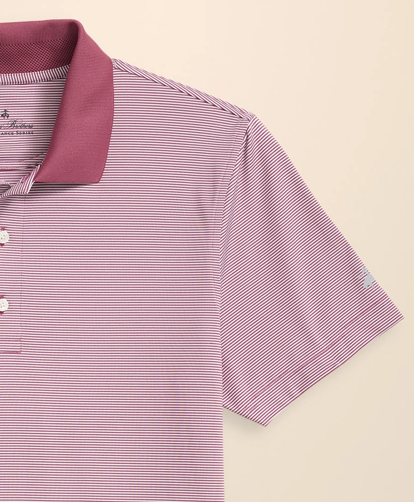 Performance Series Micro Stripe Jersey Polo Shirt, image 5
