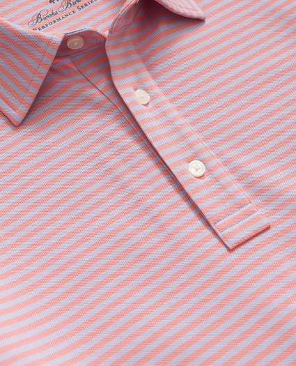 Performance Series Vintage Stripe Pique Polo Shirt, image 2