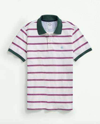 Golden Fleece® Striped Supima® Polo Shirt, image 1