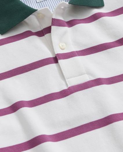 Golden Fleece® Striped Supima® Polo Shirt, image 2