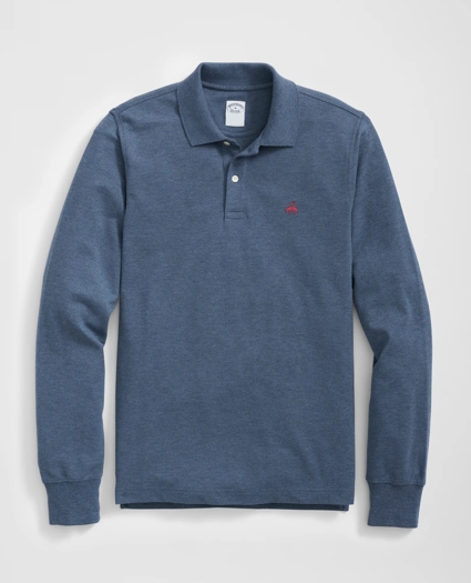 Golden Fleece® Stretch Supima® Long-Sleeve Polo Shirt, image 1