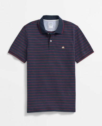 Golden Fleece® Thin Striped Supima® Polo Shirt, image 1