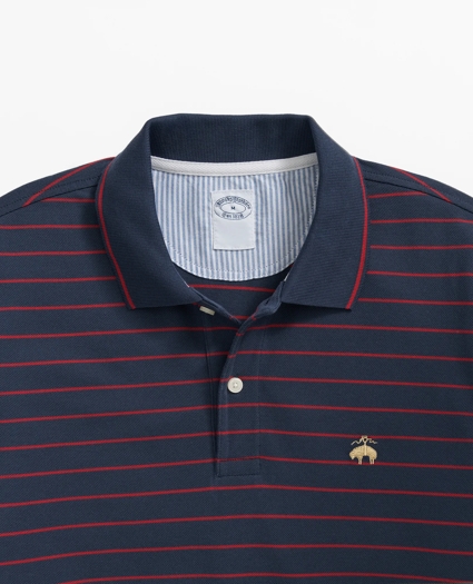 Golden Fleece® Thin Striped Supima® Polo Shirt, image 2