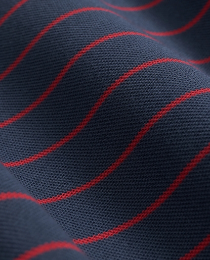 Golden Fleece® Thin Striped Supima® Polo Shirt, image 3