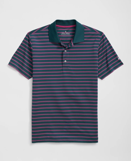 Performance Series BB#1 Striped Polo Shirt, image 1