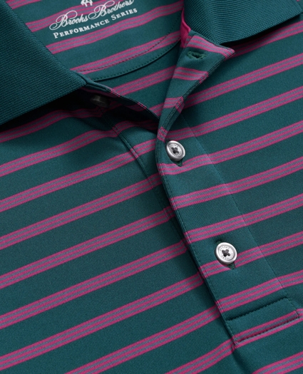 Performance Series BB#1 Striped Polo Shirt, image 2