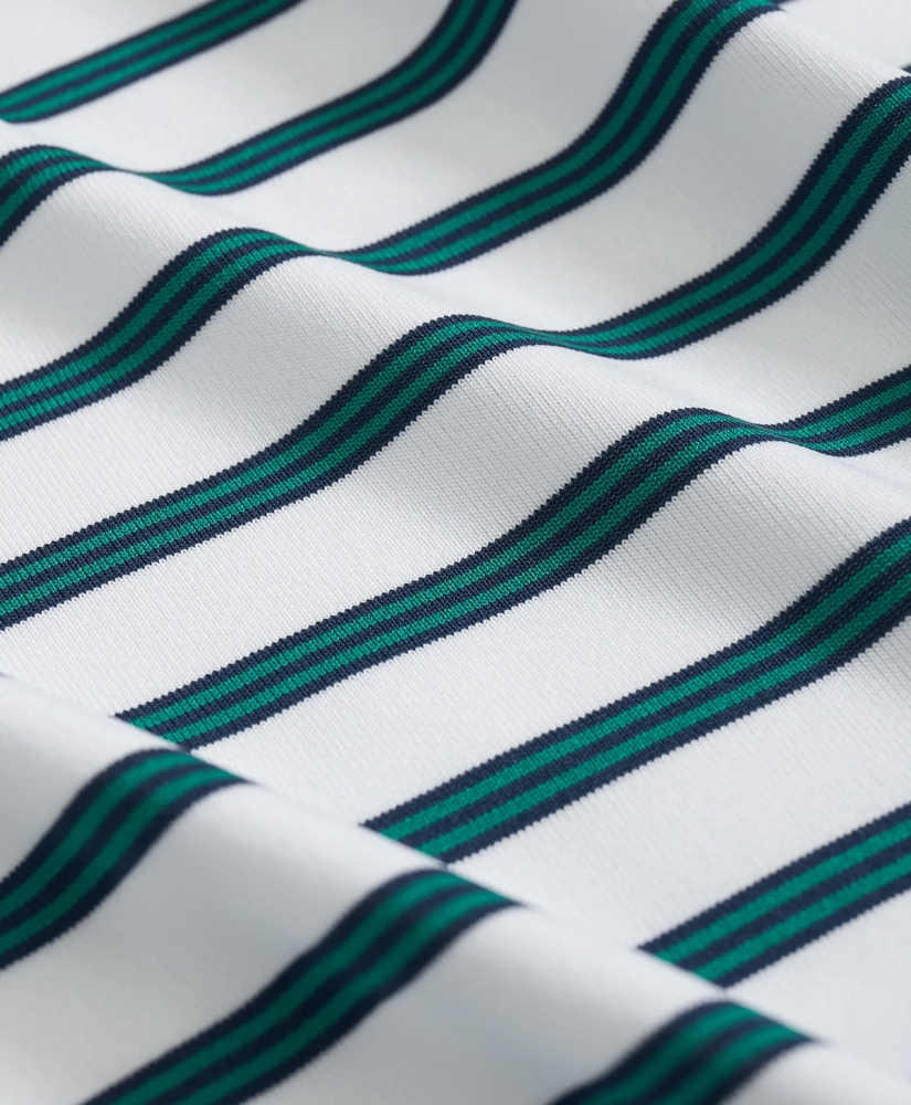 Performance Series BB#1 Striped Polo Shirt, image 3
