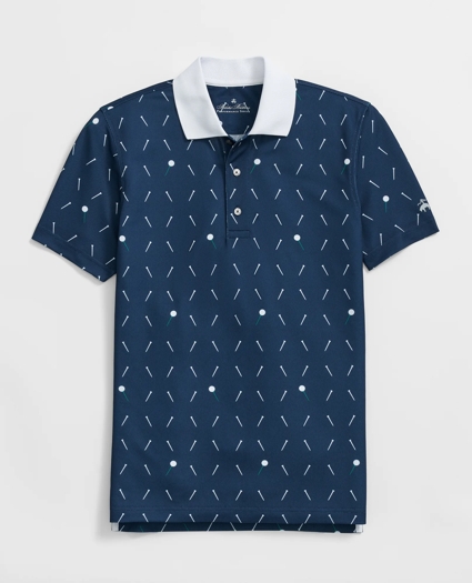 Performance Series Golf Print Polo Shirt, image 1