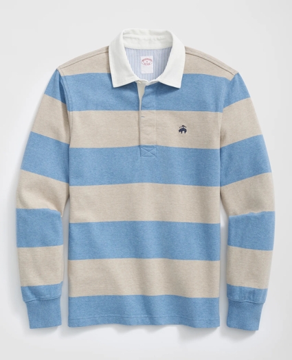 Rugby Shirt in Garment-Washed Cotton, image 1