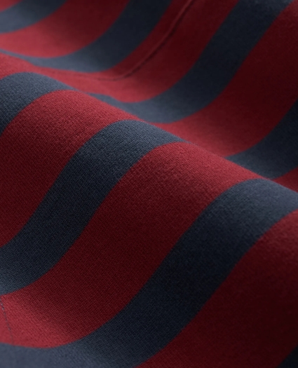 Rugby Shirt with Kangaroo Pocket in Garment-Washed Cotton, image 3