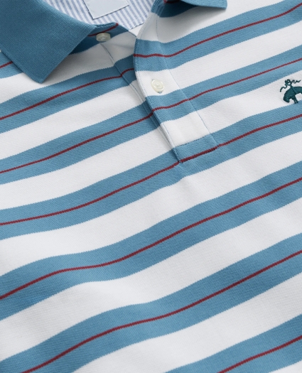 Golden Fleece® Variegated Stripe Supima® Polo Shirt, image 2