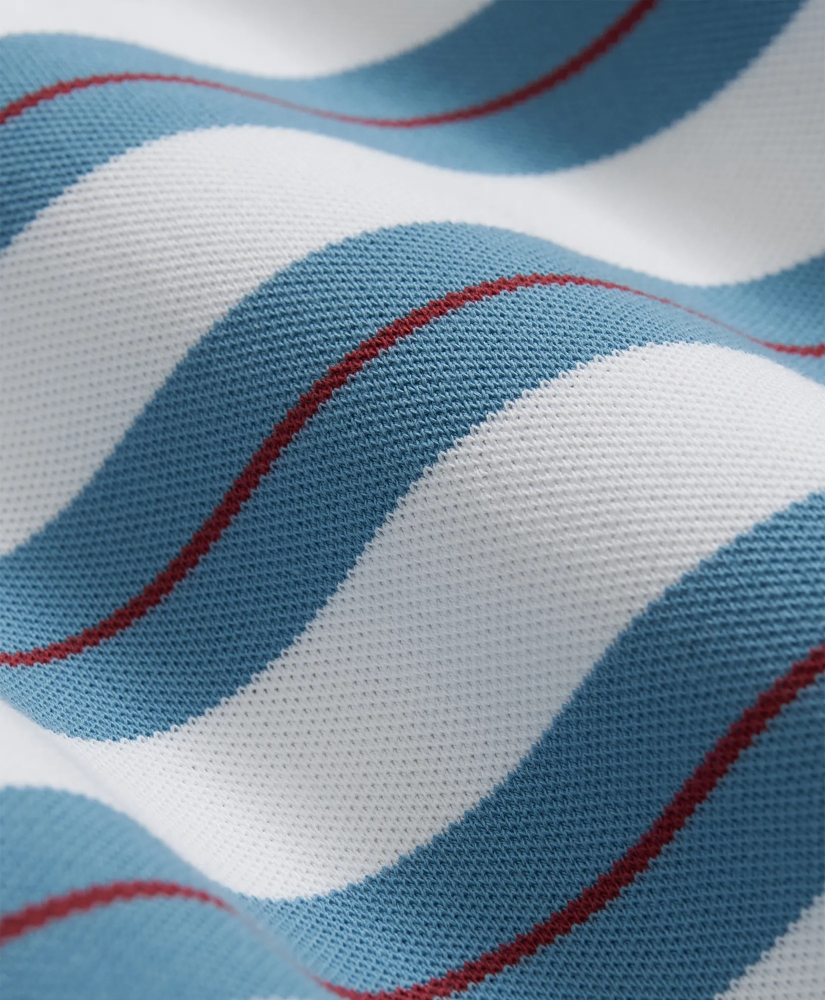 Golden Fleece® Variegated Stripe Supima® Polo Shirt, image 3