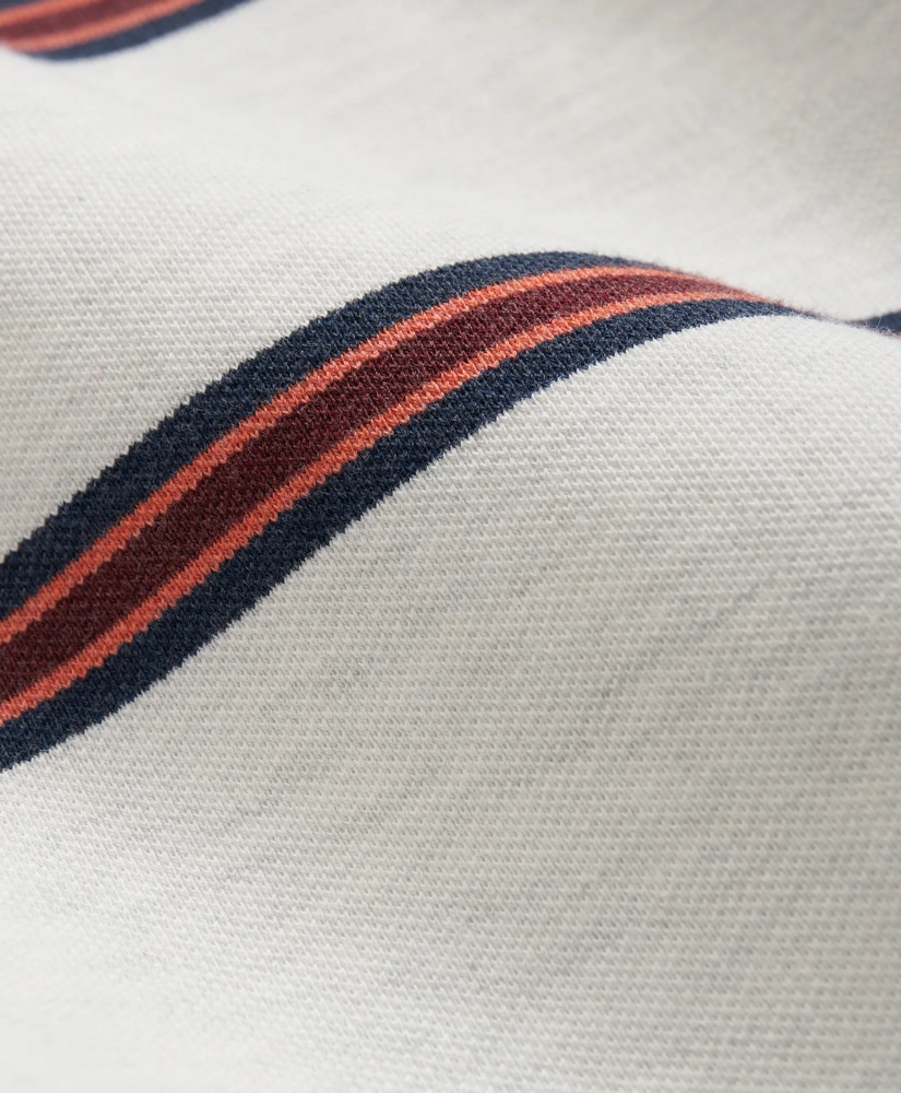 Golden Fleece® Multi Striped Long Sleeve Polo in Supima® Cotton, image 3