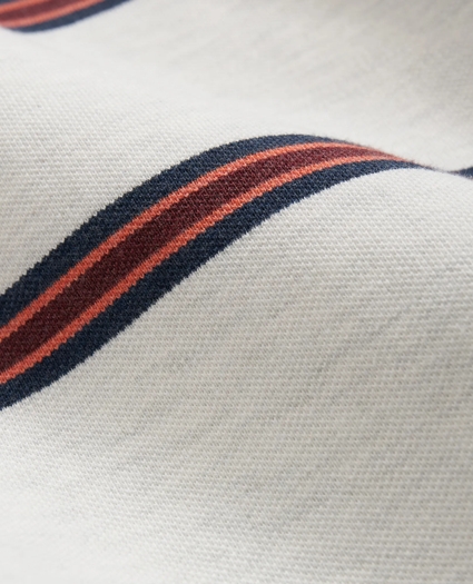 Golden Fleece® Multi Striped Long Sleeve Polo in Supima® Cotton, image 3