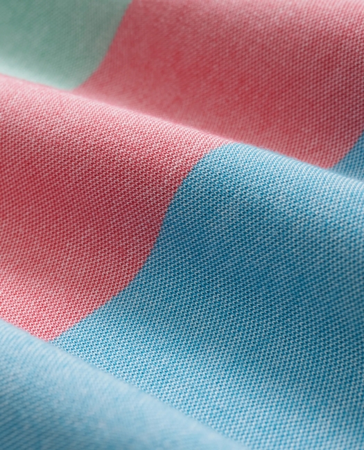 The Vintage Polo Shirt in Pique Stripe