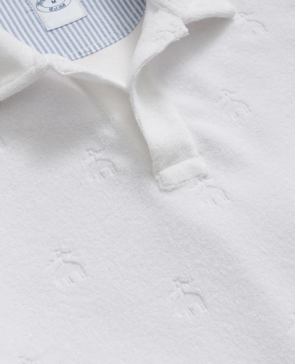 Terry Cloth Jacquard Polo Shirt with Golden Fleece® Motif, image 2