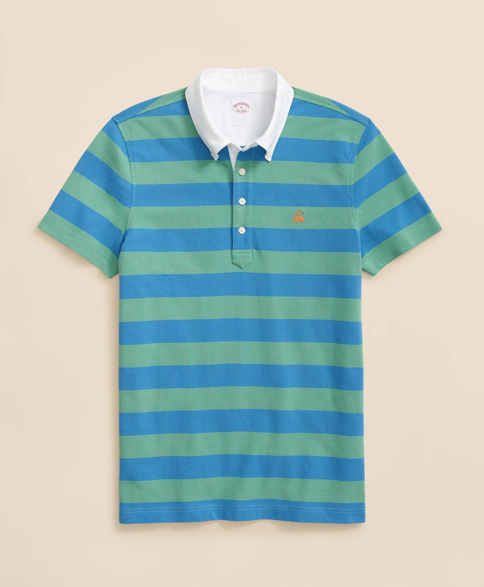 Golden Fleece® Stripe Supima® Polo Shirt, image 1